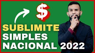 SUBLIMITE SIMPLES NACIONAL COMO FUNCIONA [upl. by Gelya]