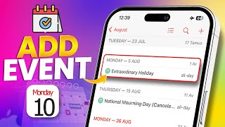 How to Add an Event on iPhone Calendar  Schedule Events Easily [upl. by Dewie]