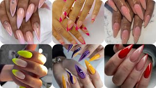 Hottest Almond Nails DesignAlmond Nails Art ideas 💅 [upl. by Zeena]