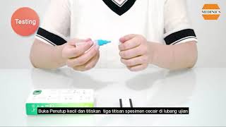 MEDINICS BERIGHT SARSCoV2 Antigen Rapid Test Nasal Swab Home Use [upl. by Rafaelof]