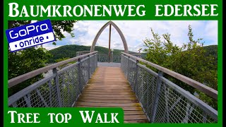 EDERSEE  TREE TOP WALK  BAUMKRONENWEG GoProONRIDE [upl. by Loeb370]