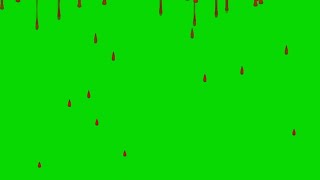 Blood Dropping Effects Green Screen video HD Footage [upl. by Uah]