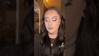 cool tones🩶 makeupartist makeuptutorial altgirl alternativegirl gothmakeup metal grwm [upl. by Aihsenad65]