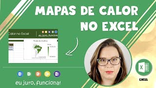 MAPA DE CALOR NO EXCEL COM DOIS CLIQUES [upl. by Bronez]