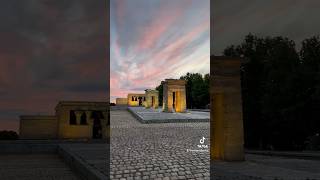 Atardecer en el Templo de Debod Madrid ❤️ madrid sunset travel [upl. by Attennot565]