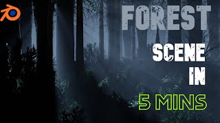 How I Made This DARK FOREST Scene In Blender [upl. by Hunger]