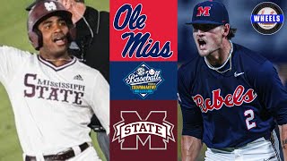 12 Ole Miss vs 5 Miss State Great  SEC Tourney Round 1 Elimination Game  2024 NCAA Baseball [upl. by Drarej531]