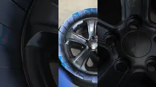 How I prepped and spray painted my chrome rims to black [upl. by Doyle]