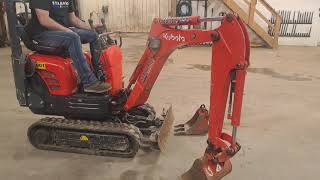 Operational walk through on Kubota K008 1ton mini excavator [upl. by Yztim26]