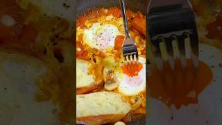 Healthy lowcalorie delicious and fast North African eggs Happy Monday Really [upl. by Hsepid]