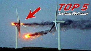 Top 5 Accident d’éolienne DESINTEGRATION de l’éolienne2018 [upl. by Ebsen]