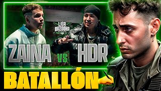 🔥 SE REPICÓ 🔥 BLON REACCIONA A ZAINA VS HDR ligabazooka [upl. by Akiehsat]