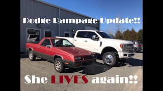 Dodge Rampage Quick Update She Lives [upl. by Eirroc]