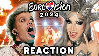 Baby Lasagna  Rim Tim Tagi Dim LIVE  Croatia 🇭🇷  Reacting to Eurovision 2024 [upl. by Wilson]