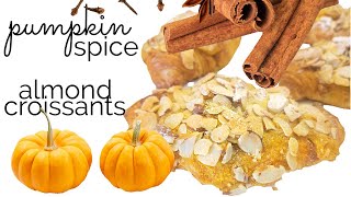 Pumpkin Spice almond croissants  Costco croissant ideas  Fall Recipes [upl. by Swenson]