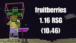 fruitberries 116 RSG speedrun pb 1046 [upl. by Ilak]