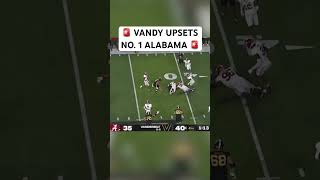 Vanderbilt UPSETS No 1 Alabama 🚨 🏈 shorts [upl. by Eilrahs]