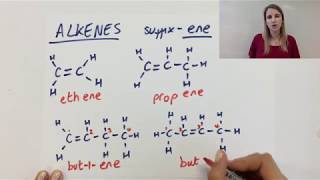 Alkenes  how to name them  organic chemistry GCSE [upl. by Kathleen]