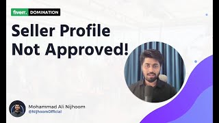 Seller Profile Not Approved [upl. by Yeleek]