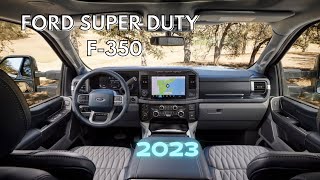 2023 Ford Super Duty F350 Interior Review [upl. by Skier549]