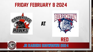 Friday February 9 2024  Cambridge Hawks at Burlington Bulldogs Red [upl. by Hagai754]