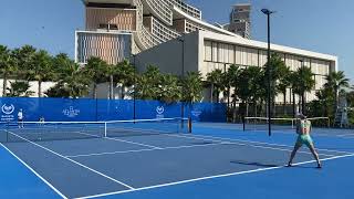 Dubai  teniske priprema sa Bernarda Pera tennis dubai [upl. by Zorina880]