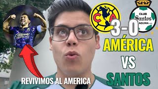 GOL3ADA ÁGUILA  Reacciones AMÉRICA vs SANTOS 30 J12 [upl. by Ecidnak18]