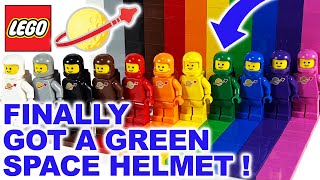 Green Classic Space Helmet is FINALLY here  All 11 Lego Classic Spaceman colours [upl. by Hubble]