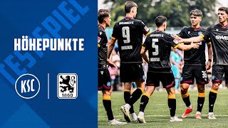 Testspielhöhepunkte KSC  TSV 1860 München [upl. by Barbour614]