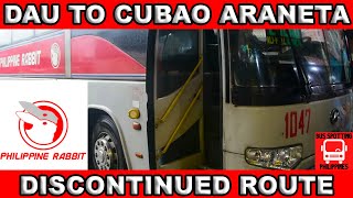 DISCONTINUED ROUTE  DAU TO CUBAO ARANETA  PHILIPPINE RABBIT BUS LINES [upl. by Anerac111]