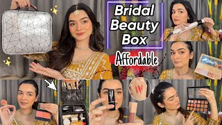 Bridal Beauty Box In A Budget Affordable amp Branded Makeup  Product Guide In Detail [upl. by Ranzini]