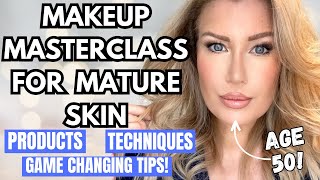 MAKEUP FOR MATURING SKIN OVER 40  Step By Step Masterclass For All Skill Levels [upl. by Smallman31]