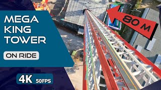 Mega King Tower Foire aux manèges de Dijon 2024 On ride4K 50 fps [upl. by Yolanda]