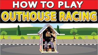 How To Play Outhouse Racing the game involves teams racing in outhouses down the street in the USA [upl. by Sirronal]