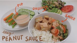 Super Easy Peanut Sauce Recipe use it as a dip sauce or salad dressing [upl. by Gelasias217]