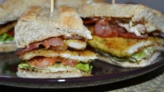 Bocadillo de Pollo y Bacon  Receta fácil y rápida [upl. by Armallas]