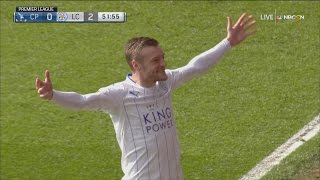 Jamie Vardy doubles Leicester Citys lead [upl. by Euqinue817]