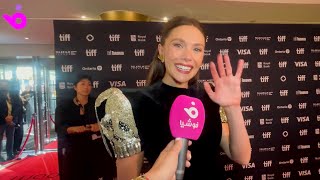 Elizabeth Olsen TIFF red carpet interview [upl. by Chon]