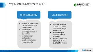 Get The Most Out Of GoAnywhere MFT High Availability and Clustering [upl. by Macfadyn230]