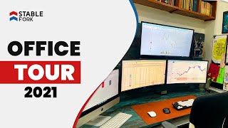 Intraday Trader Office Tour 2021 daytrader desksetup [upl. by Eidob]