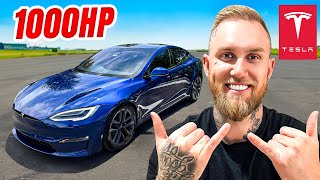 Drag Racing a Tesla Model S Plaid 1000HP Review Ludicrous mode [upl. by Maro]