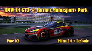 BMW Z4 GT3  Barber Motorsports Park Phizm LCS 20  Reshade [upl. by Narok]