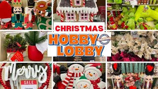 Hobby Lobby Half Off EVERYTHING Christmas [upl. by Dennard]