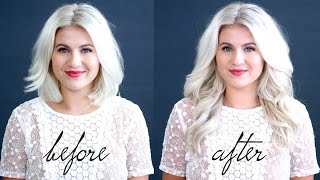 HOW TO Blend Hair Extensions With Short Hair Tutorial  Milabu [upl. by Oah]