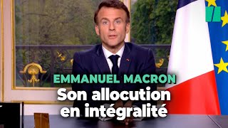 Réforme des retraites  regardez lallocution dEmmanuel Macron en intégralité [upl. by Akcire445]