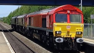 TRAINS AT ILKESTON STATION THE BURTON FREIGHT ONLY LINE 8722 [upl. by Edwina]