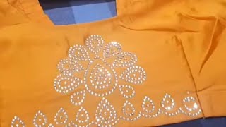 HOW TO MAKE STONEWORK ON DRESS USING STONE DESIGNING BOARD stoneboard stoneworkdesign hijabdesign [upl. by Otrevlig536]