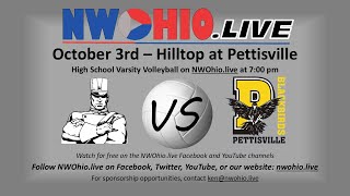 OHSAA High School Volleyball  Hilltop at Pettisville  10324 [upl. by Ellerrehc]