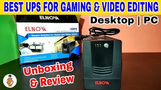 ELNOVA 1000VA Line Interactive UPS Unboxing amp Review  ELNOVA UPS For PC  Gaming amp Video Editing [upl. by Carnahan685]