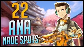 22 Ana Nade Spots on ALL Overwatch Maps 1 for Each Map [upl. by Maynard]